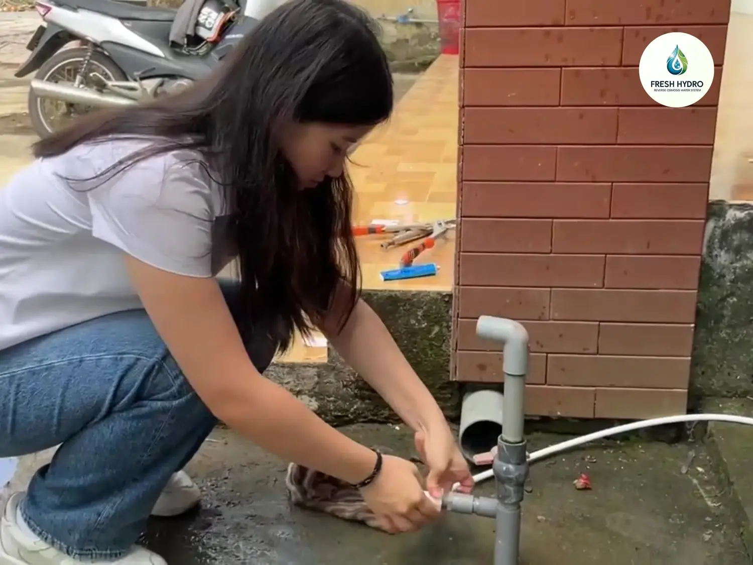 Hình ảnh hành trình Fresh Hydro bước 2